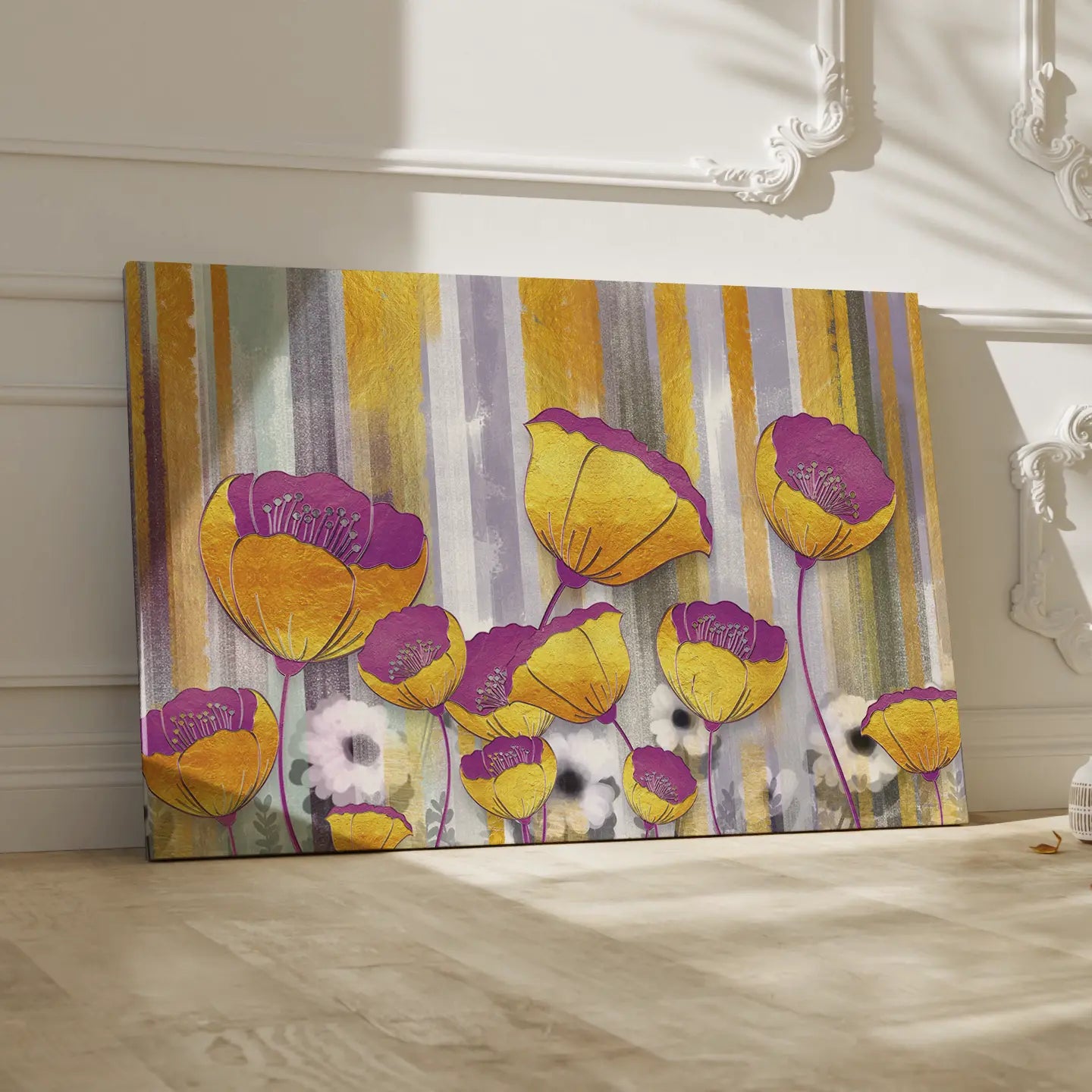 Floral Canvas Wall Art SAD633 - Posters, Prints, & Visual Artwork