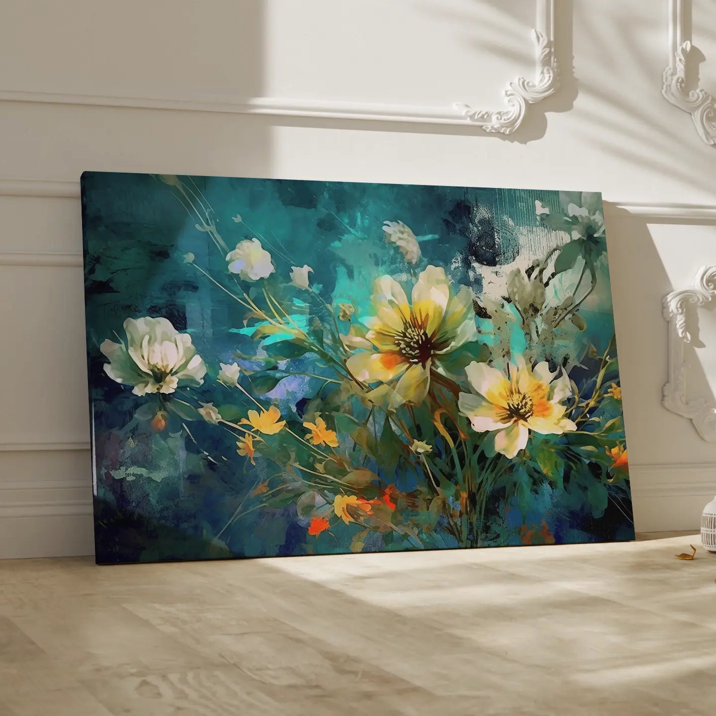 Floral Canvas Wall Art SAD698 - Posters, Prints, & Visual Artwork