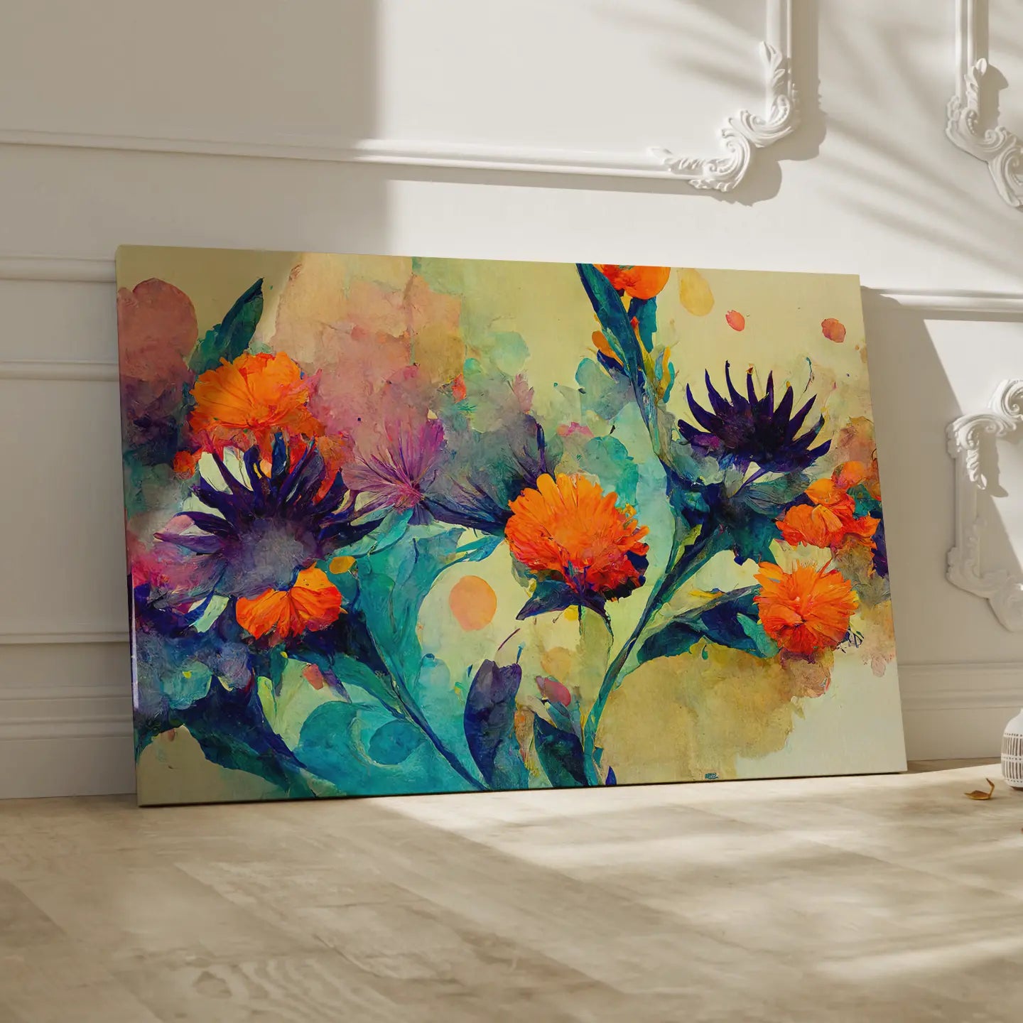 Floral Canvas Wall Art SAD730 - Posters, Prints, & Visual Artwork