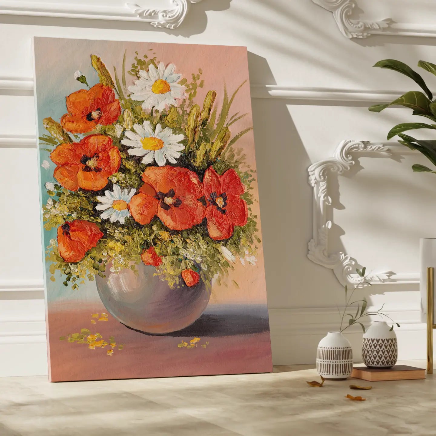 Floral Canvas Wall Art SAD966 - Posters, Prints, & Visual Artwork