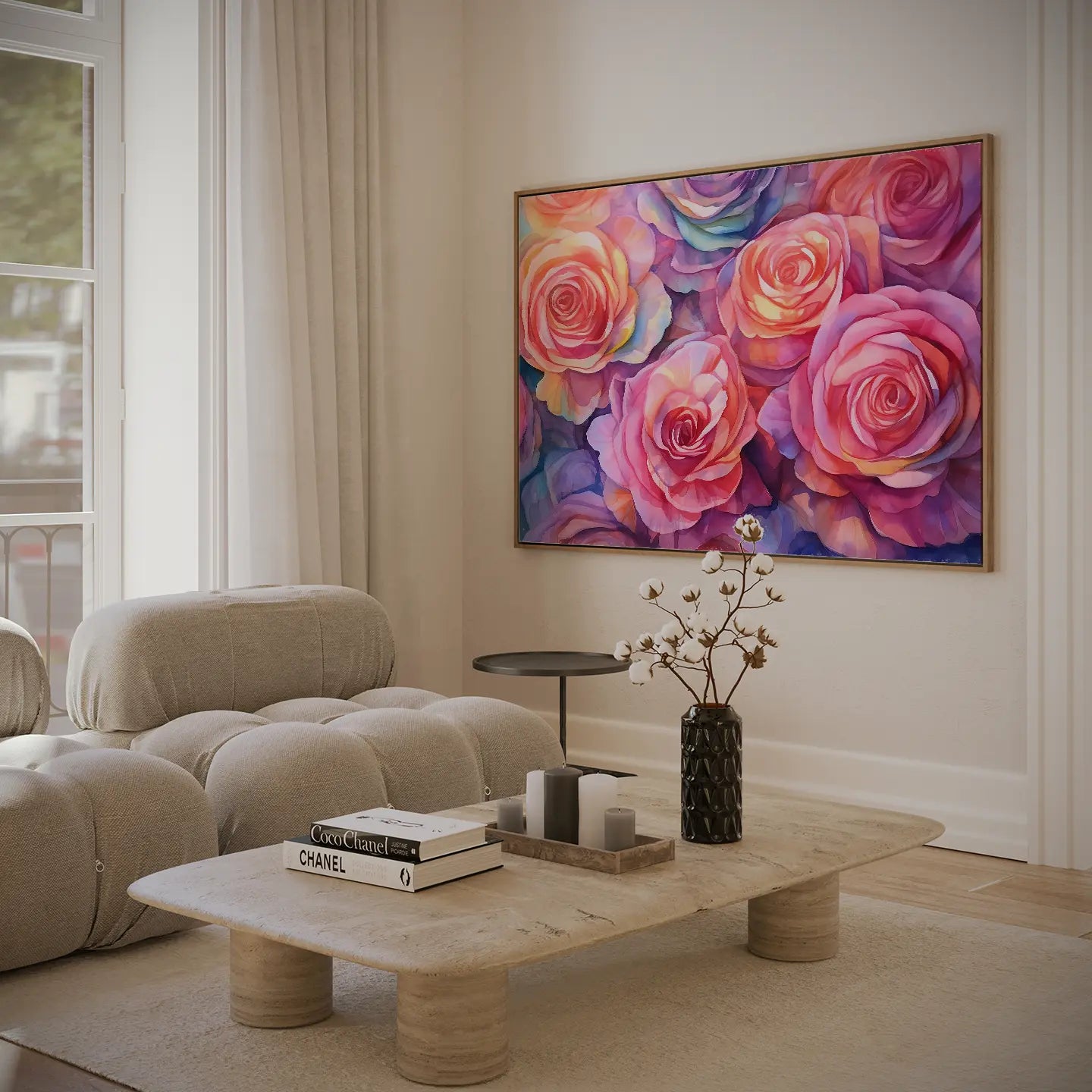 Floral Canvas Wall Art SAD731 - Posters, Prints, & Visual Artwork