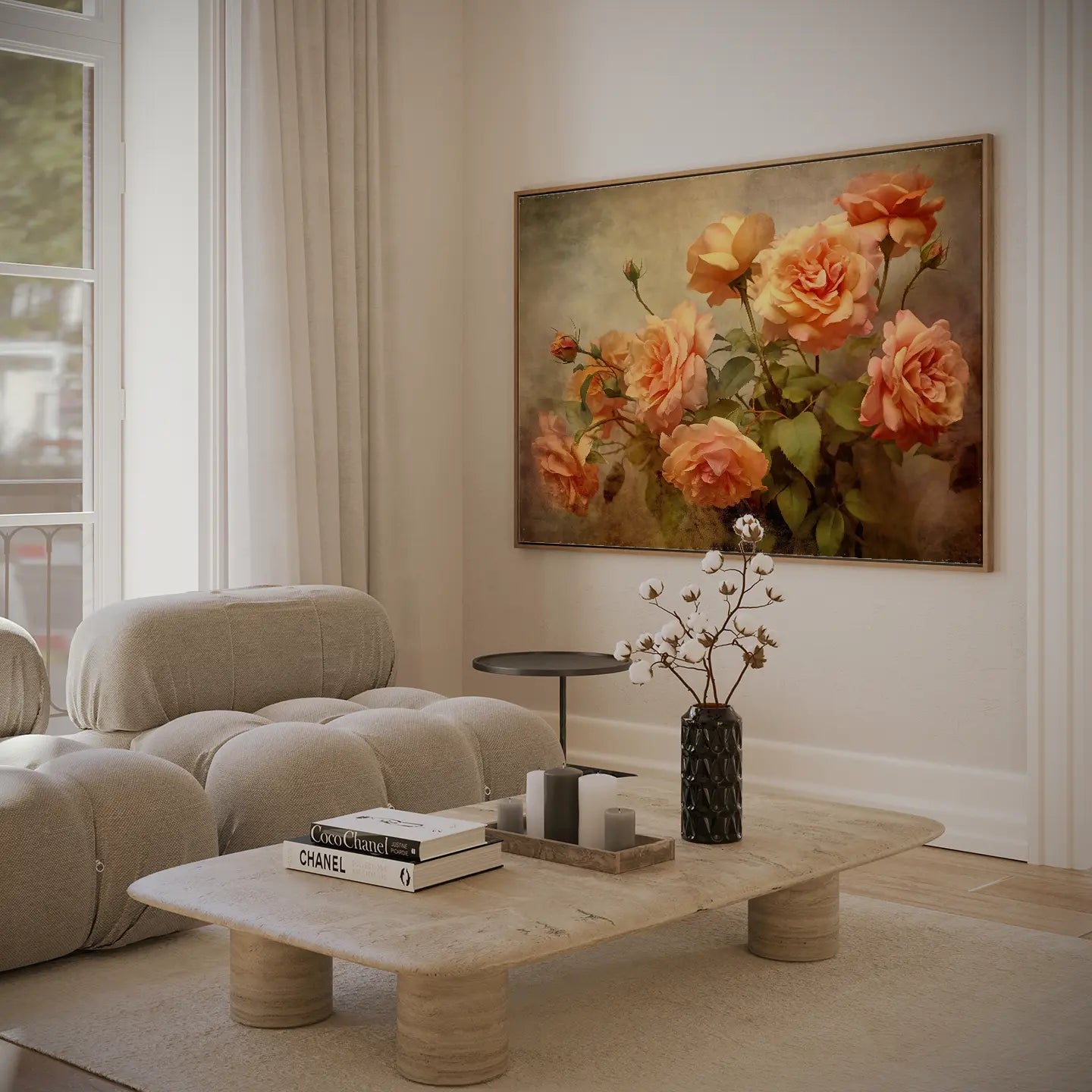 Floral Canvas Wall Art SAD565 - Posters, Prints, & Visual Artwork