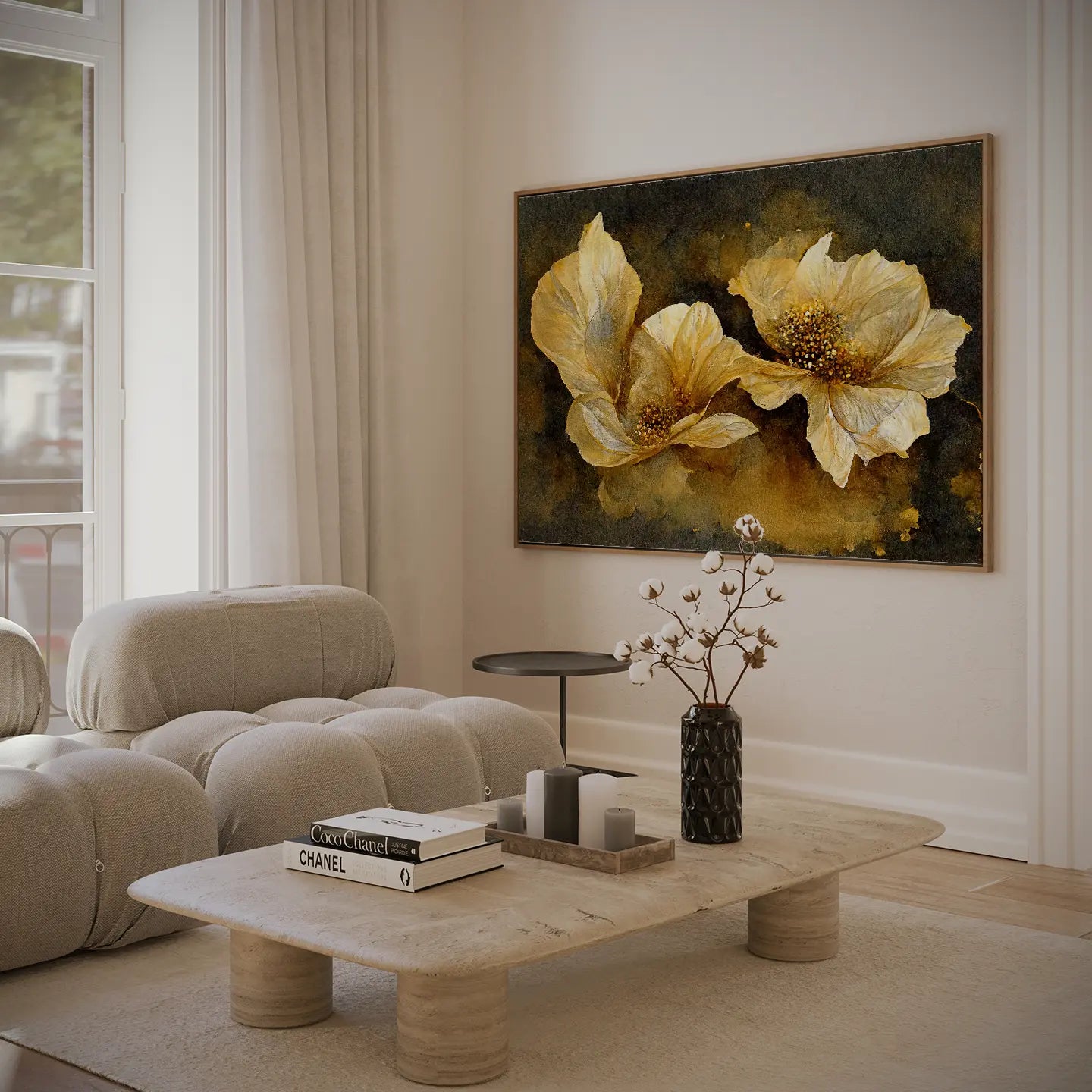 Floral Canvas Wall Art SAD596 - Posters, Prints, & Visual Artwork