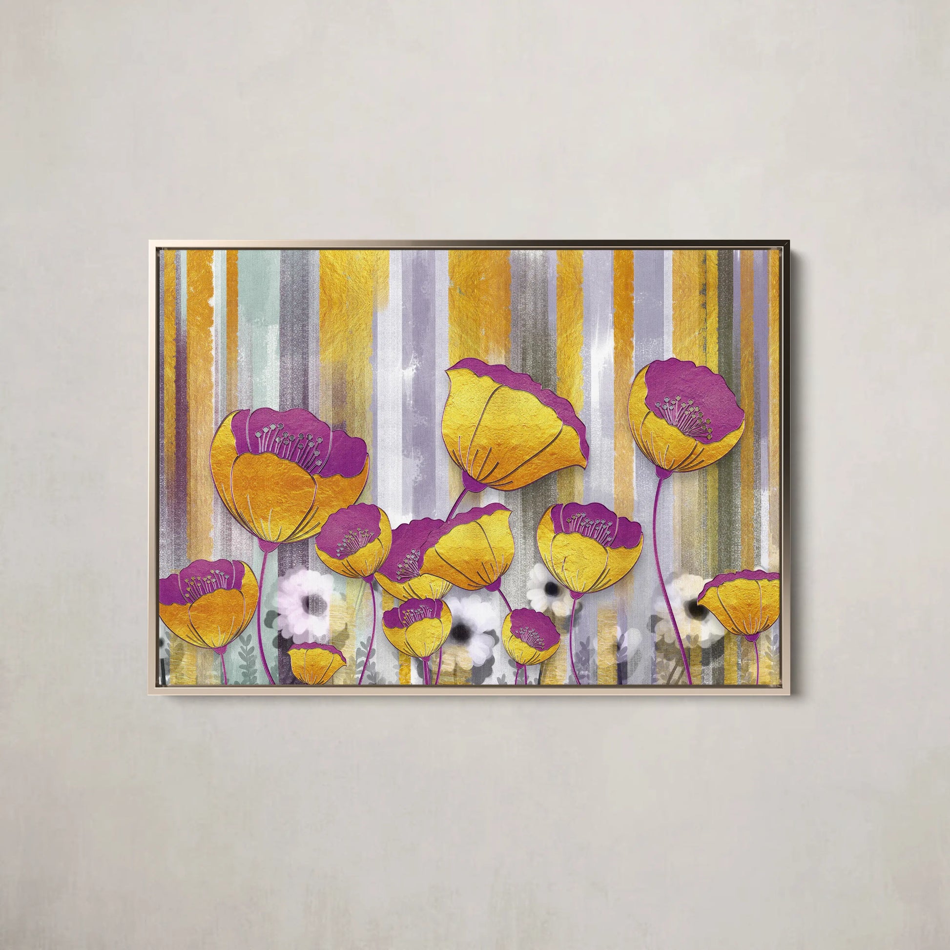 Floral Canvas Wall Art SAD633 - Posters, Prints, & Visual Artwork