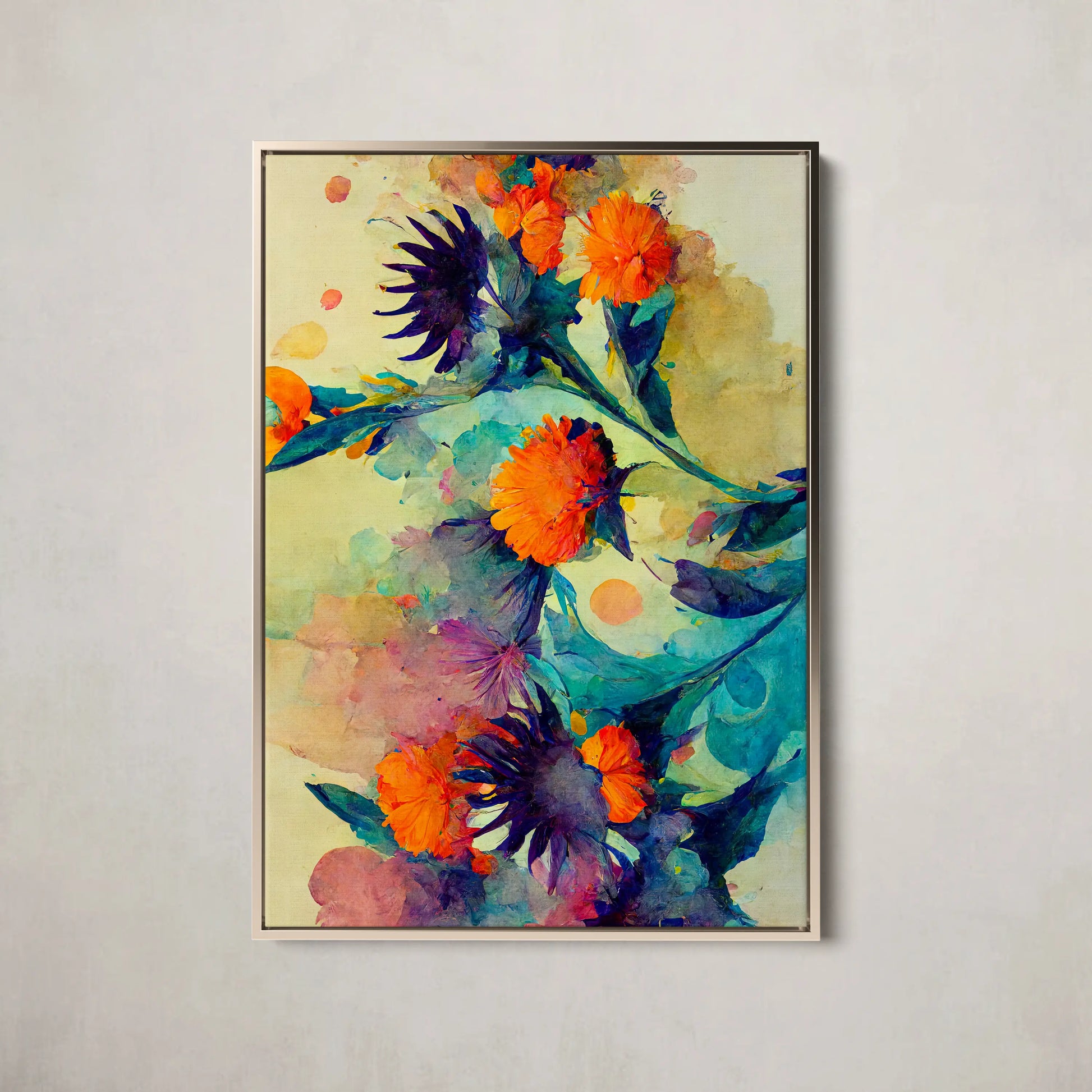 Floral Canvas Wall Art SAD730 - Posters, Prints, & Visual Artwork