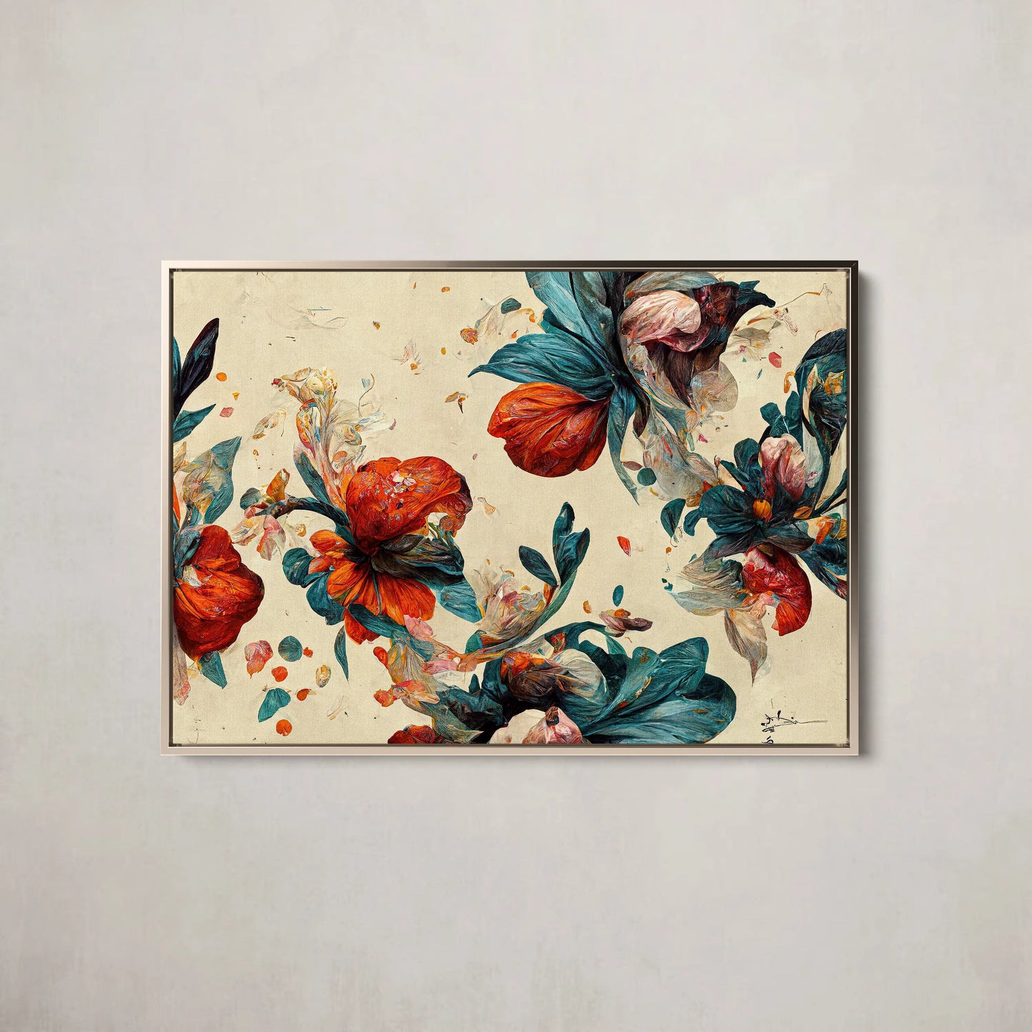 Floral Canvas Wall Art SAD707 - Posters, Prints, & Visual Artwork