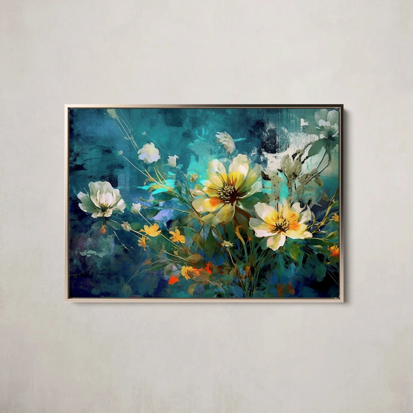 Floral Canvas Wall Art SAD698 - Posters, Prints, & Visual Artwork