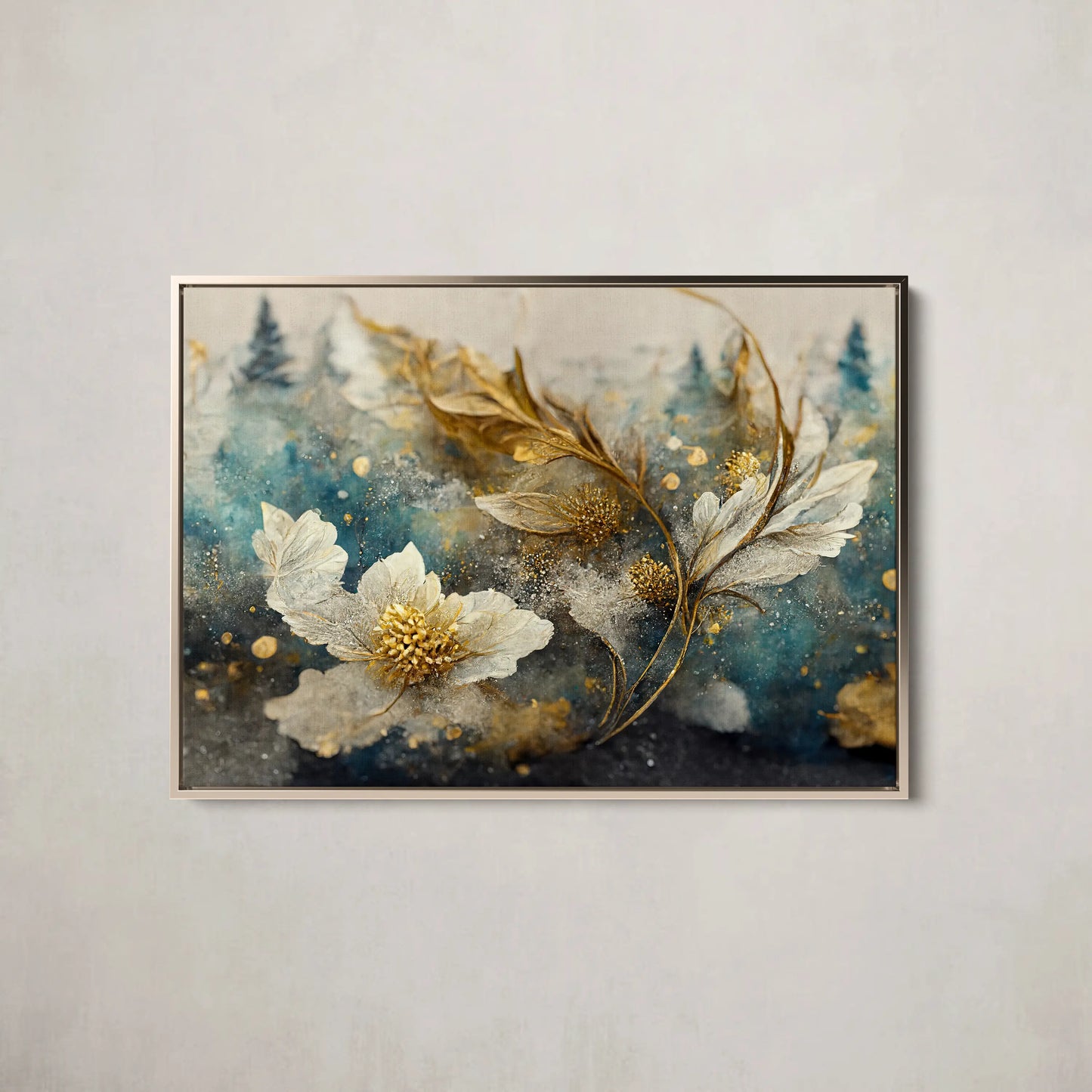 Floral Canvas Wall Art SAD717 - Posters, Prints, & Visual Artwork