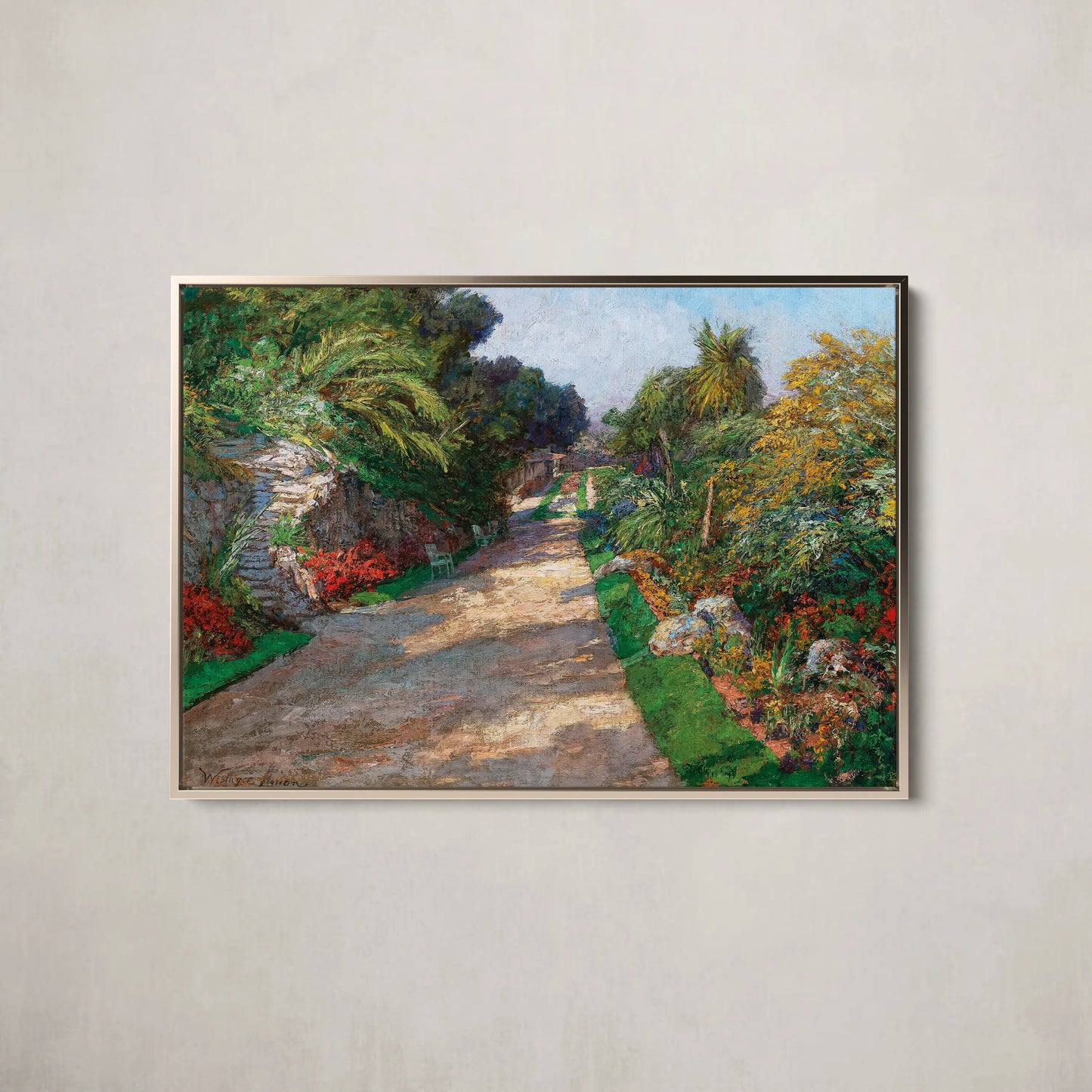 A Gardenpath Of The Riviera Palace Hotels Bei Monte Carlo (1906) - Posters, Prints, & Visual Artwork