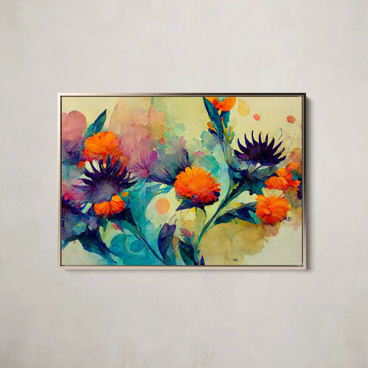 Floral Canvas Wall Art SAD730 - Posters, Prints, & Visual Artwork