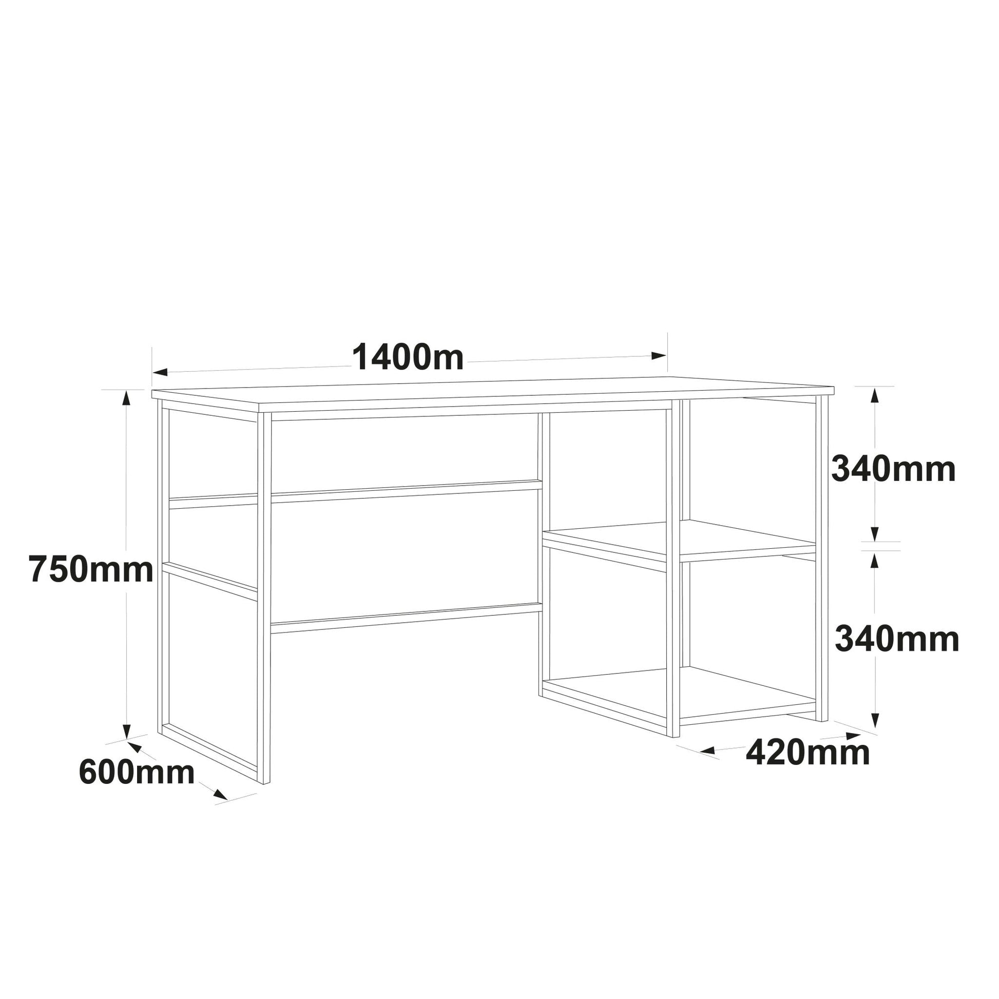 مكتب ڤوياج - XL-Shelf R - desks