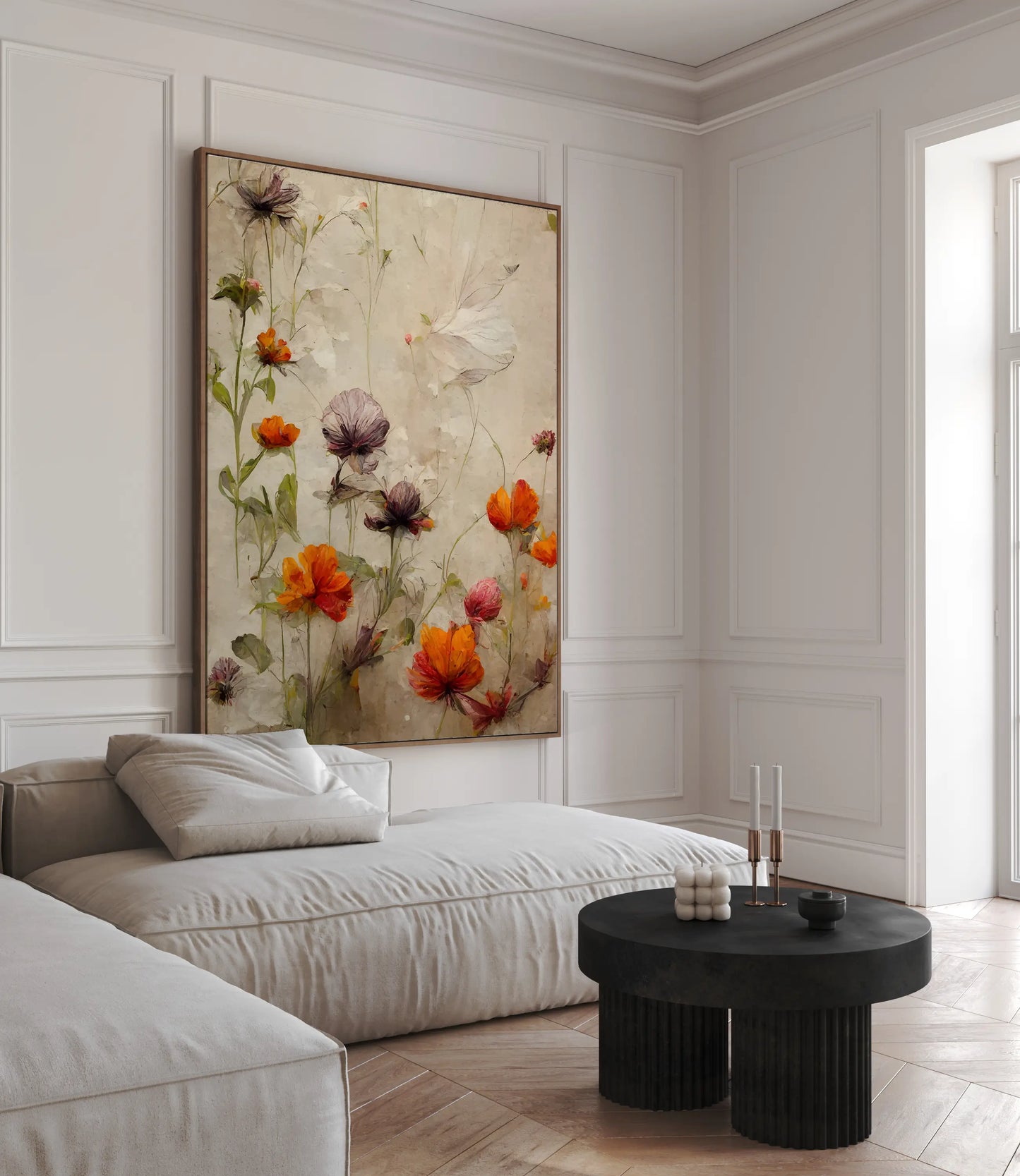 Floral Canvas Wall Art SAD883 - Posters, Prints, & Visual Artwork