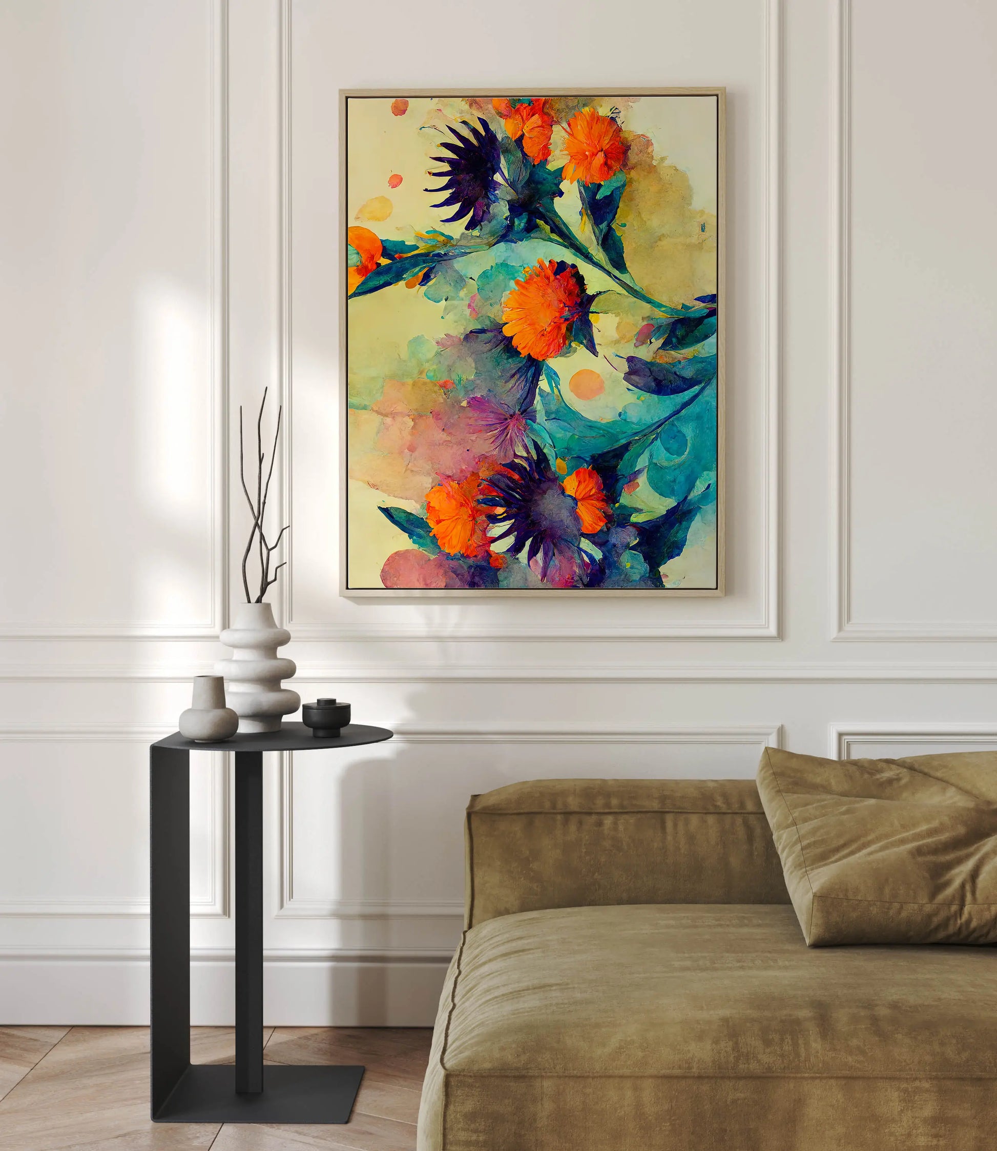 Floral Canvas Wall Art SAD730 - Posters, Prints, & Visual Artwork