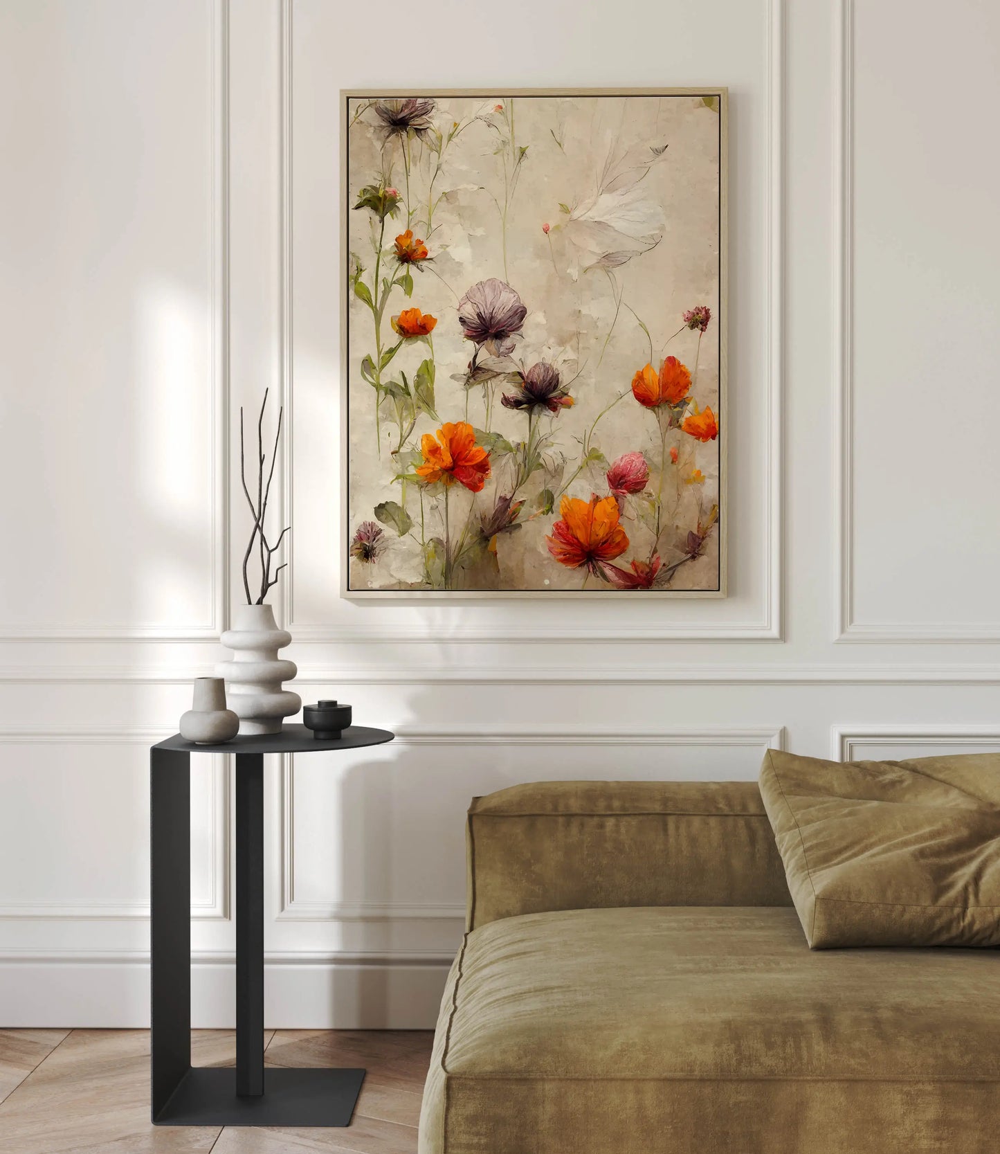 Floral Canvas Wall Art SAD883 - Posters, Prints, & Visual Artwork