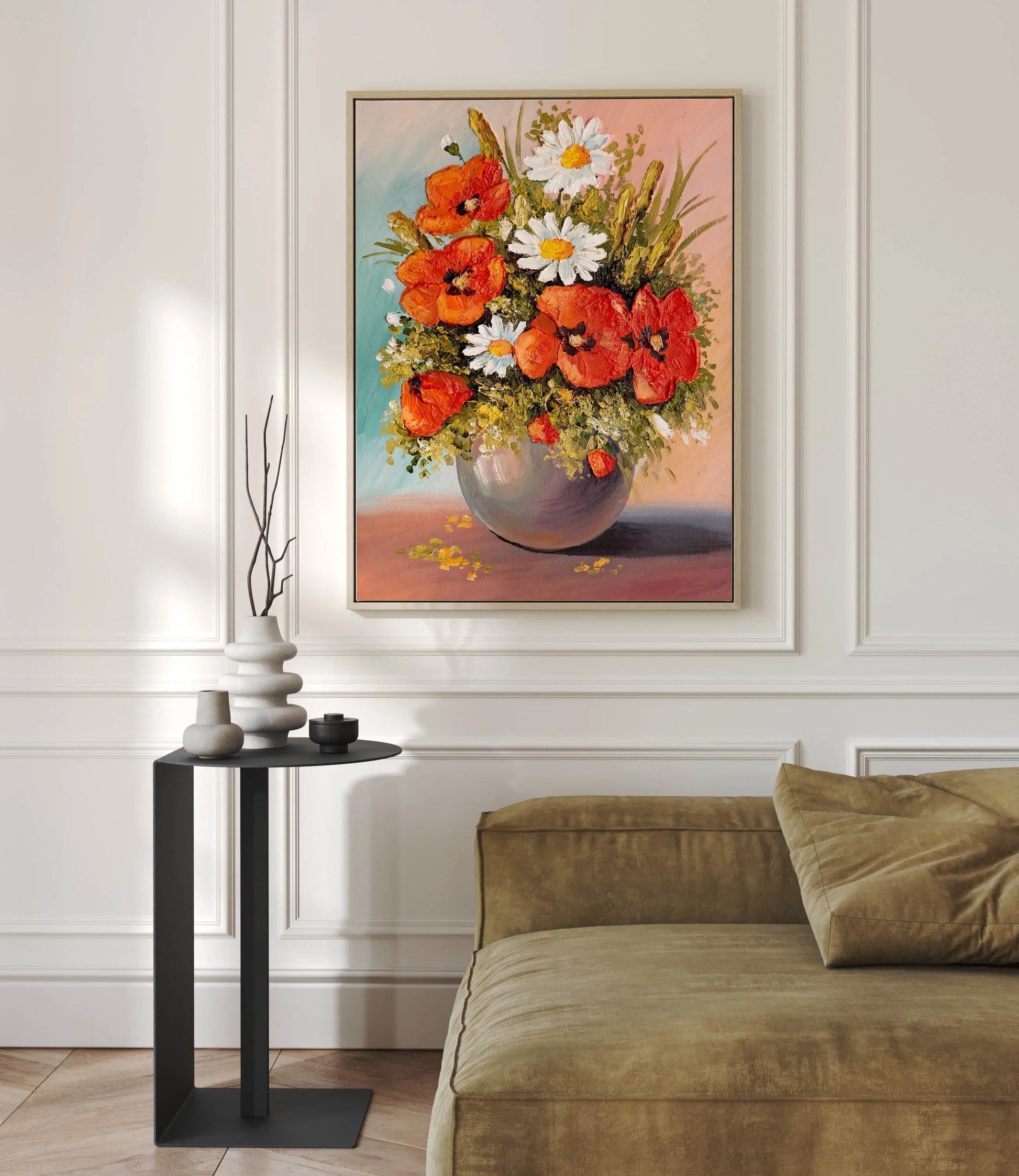 Floral Canvas Wall Art SAD966 - Posters, Prints, & Visual Artwork