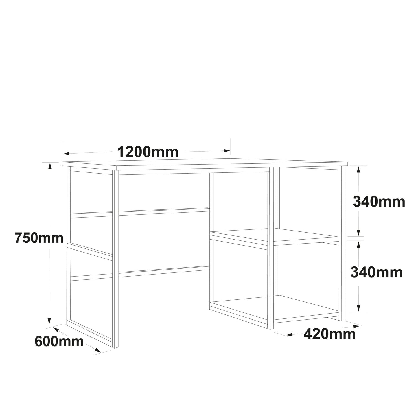 مكتب ڤوياج - L-Shelfs R - desks