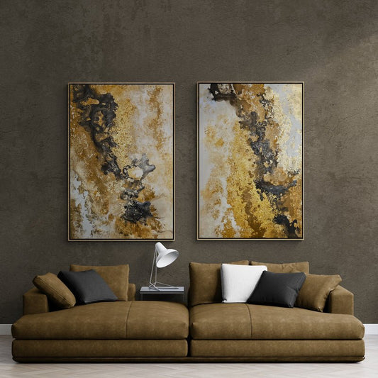 Black and earth tones - Canvas Paints