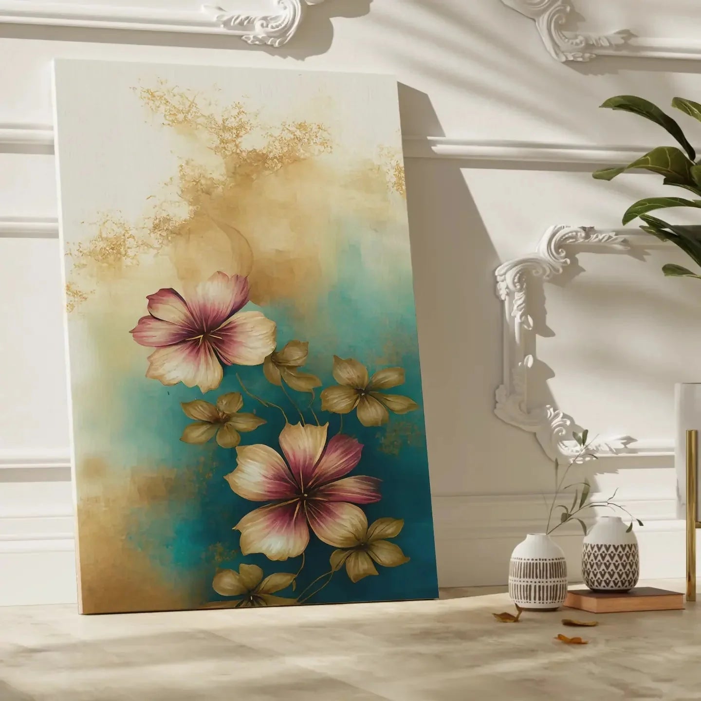 Floral Canvas Wall Art SAD1667 - Posters, Prints, & Visual Artwork