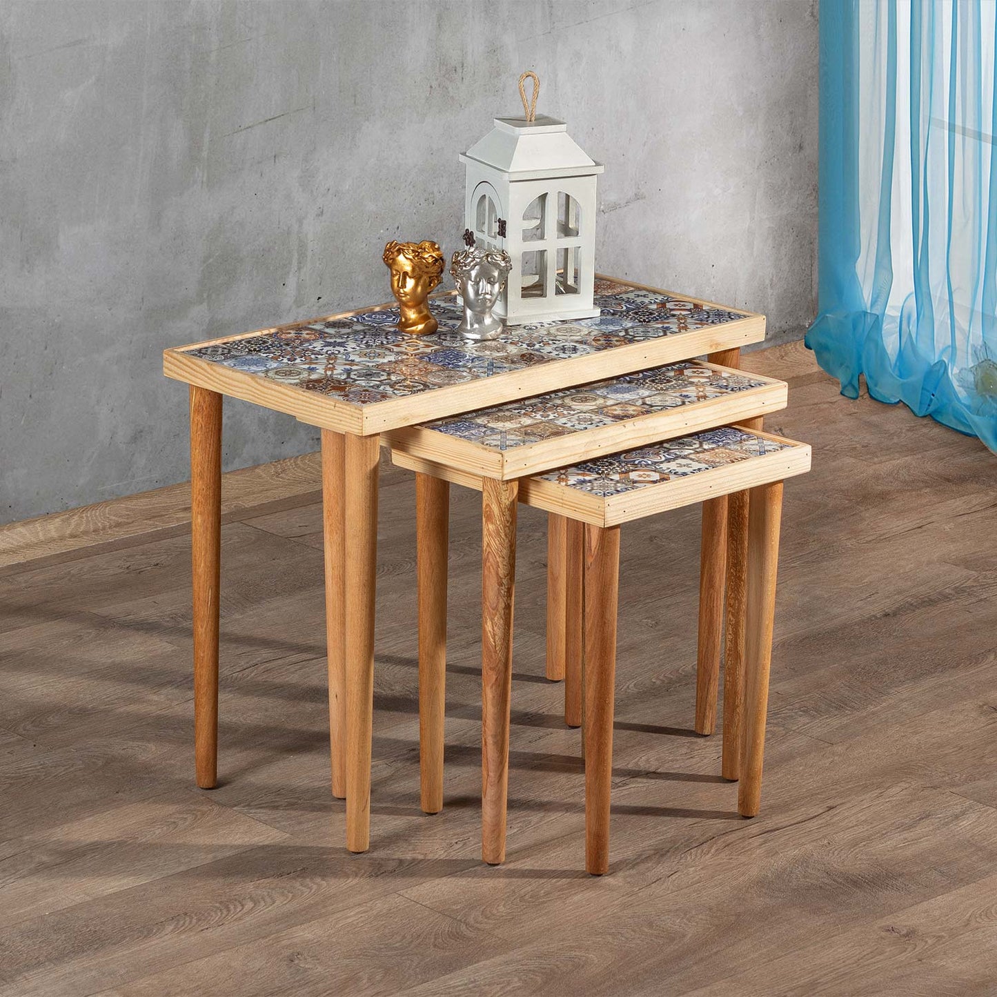 طاولة قهوة سيراميك - 3Pcs - tables