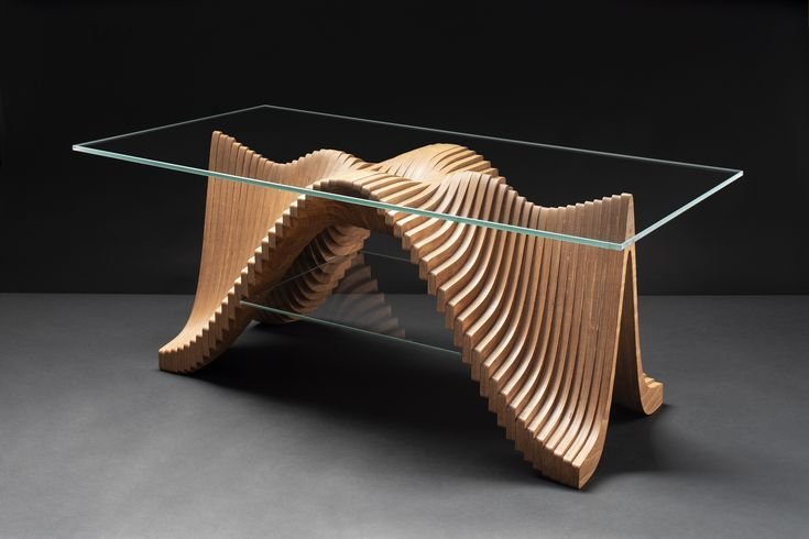 Wavy Table - Wooden Table