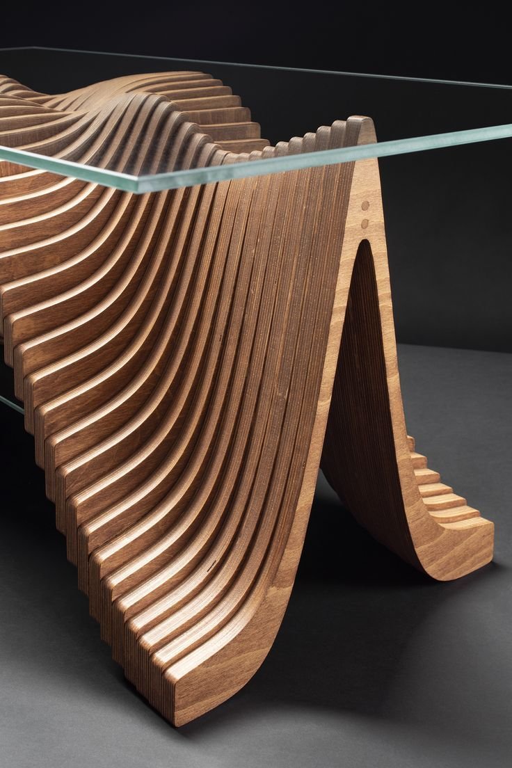 Wavy Table - Wooden Table