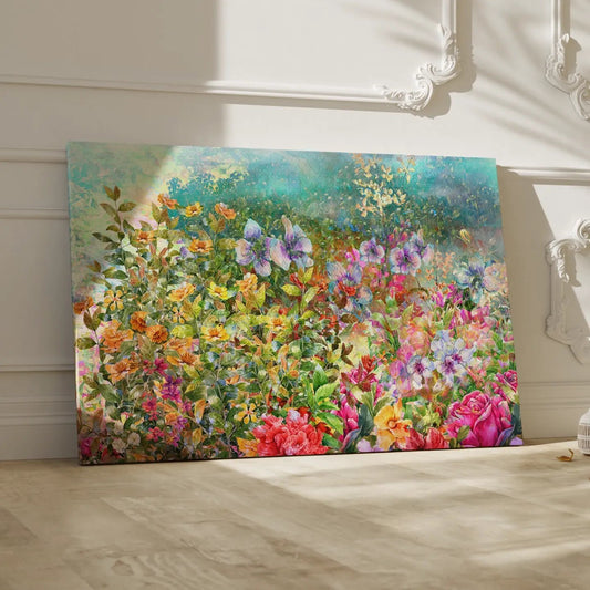 Floral Canvas Wall Art SAD557 - Posters, Prints, & Visual Artwork