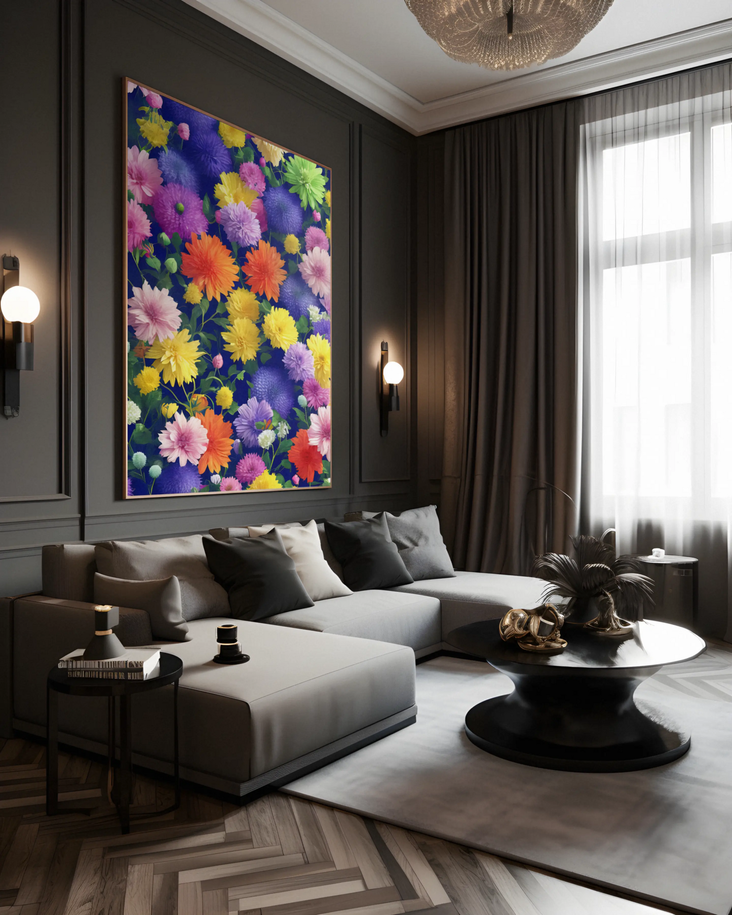 Floral Canvas Wall Art SAD898 - Posters, Prints, & Visual Artwork